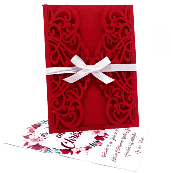 INVITACIONES PARA XV AÑOS CORTE LÁSER XV28 - Image 2